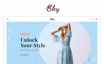 "Free Sky Fashion Store Premium" - PrestaShop шаблон №84518