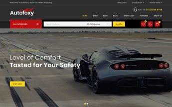 "Autofoxy - Auto Parts Store" Responsive WooCommerce Thema №84740
