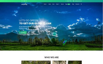 Joomla Vorlage namens "Recycling - Nonprofit / Environmental" #85078