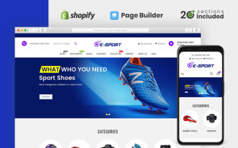 Esport Sports Store Shopify Theme