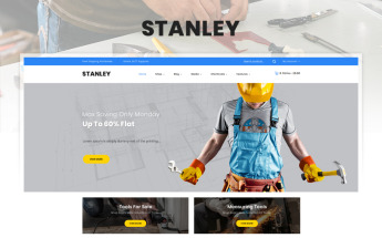 "Stanley - Tools Hardware Store" thème WooCommerce adaptatif #85128