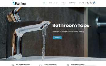 WooCommerce Theme namens "Sterling - Bathroom Accessories Store" #85157