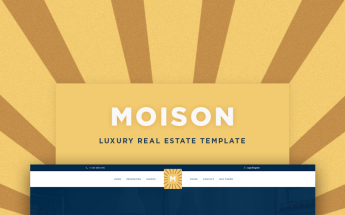 WordPress Theme namens "Moison Real Estate Luxury" #85170