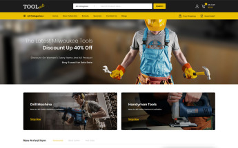 Tools Arts - Power Tools Store OpenCart Template