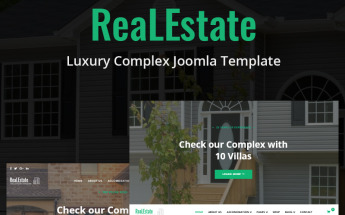 "ReaLEstate - Luxury Complex" Joomla Template №85948