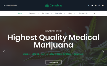 Cannabias medical marijuana business WordPress Theme