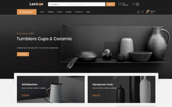 Lexicon - kitchen Accessories Store OpenCart Template