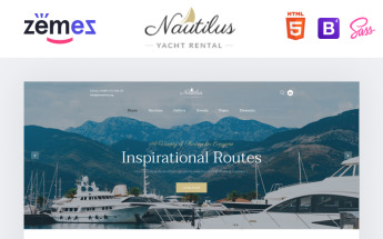 Tema Siti Web Responsive #86220 "Nautilus - Yachting Multipage HTML"