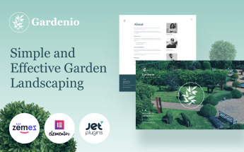 Reszponzív Gardenio - Simple and Effective Garden Landscaping Template for WordPress sablon 86363