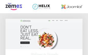 Reszponzív Veranda - Cafe and Restaurant Multipage Elegant Joomla sablon 86398