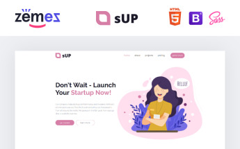 Reszponzív sUp - IT Creative HTML Nyítóoldal sablon 86471