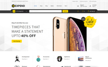 "Expend - Multipurpose Store" Responsive WooCommerce Thema №86685