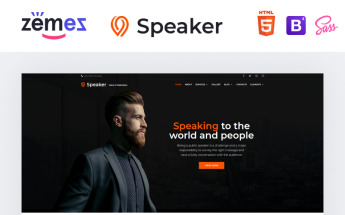 Speaker - Event Planner Multipage Creative HTML Website Template