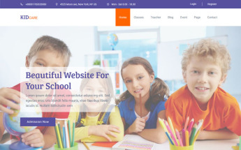 Kidcare - Kindergarten & School Muse Template