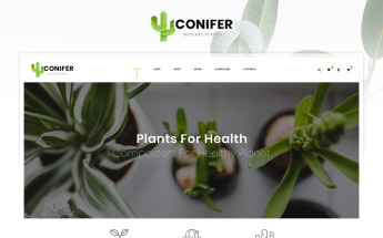 "Conifer Plant Store" Responsive WooCommerce Thema №87167