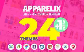 Responsive Apparelix - Clean Multipurpose Shopify #87247