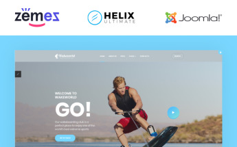 "Wakeworld - Surfing Multipage" thème Joomla adaptatif #87262
