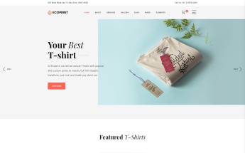 Responsywny szablon strony www Ecoprint - Print Store Multipage Clean HTML #87321