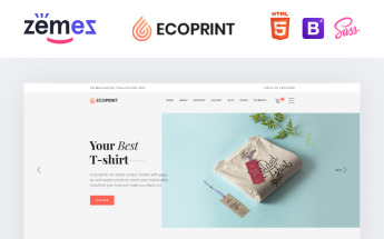 Tema Siti Web Responsive #87321 "Ecoprint - Print Store Multipage Clean HTML"