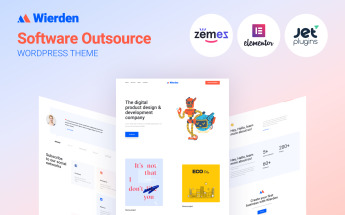 Responsywny motyw WordPress Wierden - Minimalistic And Modern Digital Product #88333