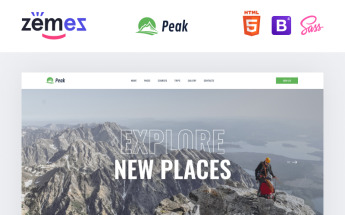 Template Siti Web Responsive #88357 "Peak - Climbing Multipage Clean HTML"