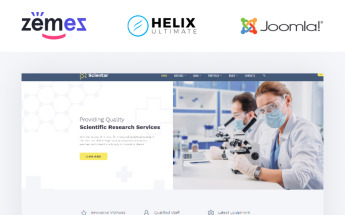Scientar - Science Lab Multipage Joomla Template