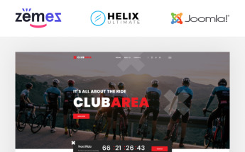 "Club Area - Cycling Club Creative" thème Joomla adaptatif #89255