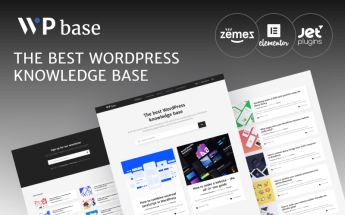 Responsywny motyw WordPress WPbase - WordPress Tutorial Theme #89336