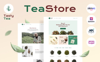 Tasty Tea - Tea eCommerce Website Template WooCommerce Theme