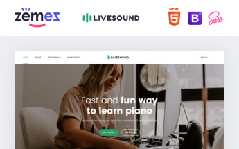 Livesound - Music School Landing Page Template