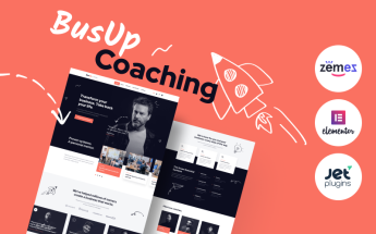 "BusUp - Engaging And Inspiring Public Speaker Website" thème WordPress adaptatif #90400