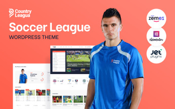 WordPress Theme namens "Counter Leagua - Soccer League" #90497