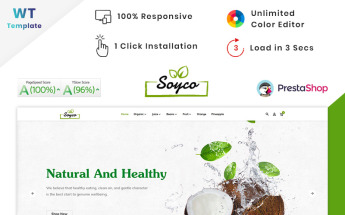 Tema De PrestaShop "Soyco Organic Super Mall" #90572
