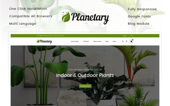 Responsywny szablon PrestaShop Planetary - Plants Store #90652