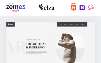 Responsywny szablon strony www Elza - Sculptor Multipage #90606