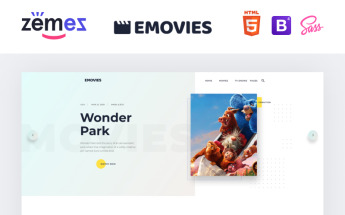 Reszponzív EMovies - Movie Streaming Weboldal sablon 91271