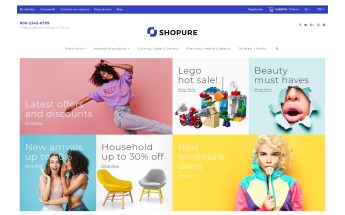 "Shopure - Wholesale Store" thème PrestaShop adaptatif #91269