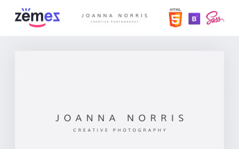 Modello Siti Web Responsive #92282 "Joanna Norris - Photographer Portfolio"