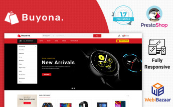 Responsywny szablon PrestaShop Buyona Electronic #92290