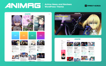 Responzivní WordPress motiv "ANIMAG - Anime and Manga Magazine" #93147