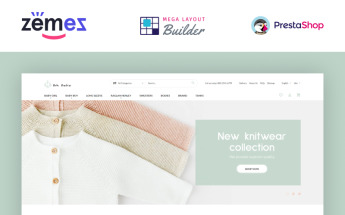 Template PrestaShop Responsive #93202 "Bon Bebe - Kids Shop Design Template"
