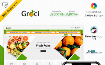 Tema De PrestaShop "Groce - The Grocery Food Store" #93428