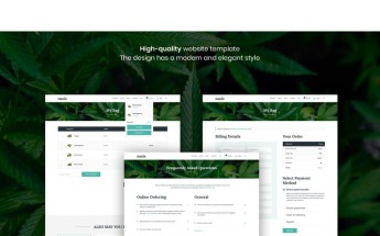 "Oasis - Marijuana eCommerce" modèle Sketch #94137