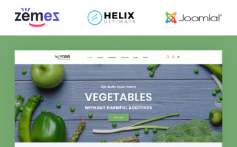 Reszponzív Farm - Food & Drinks Multipage Clean Joomla Theme Joomla sablon 94401