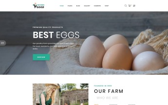 Chicken Good - Poultry Farm Multipage HTML Website Template