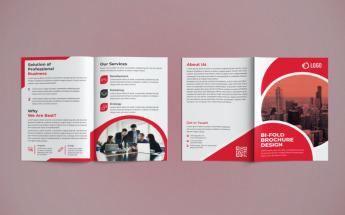 Bifold Brochure Design Corporate Identity Template