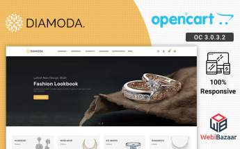 DIAMODA - Jewellery OpenCart Template