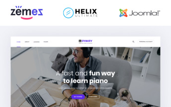 Responsivt Piway - Music Multipage Creative Joomla-mall #95533