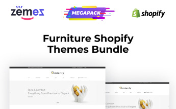 Modello Shopify Bootstrap #95744 "Shopify Themes for Furniture Websites"