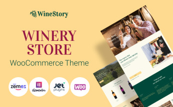 "WineStory - Genuine And Charming Winery" thème WooCommerce adaptatif #95958